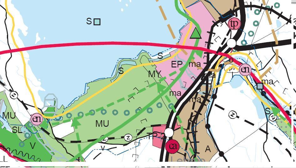 pohjaveden virtaussuunta on idästä länteen eli järvelle päin. (Pohjois-Karjalan maakuntakaavan 2.