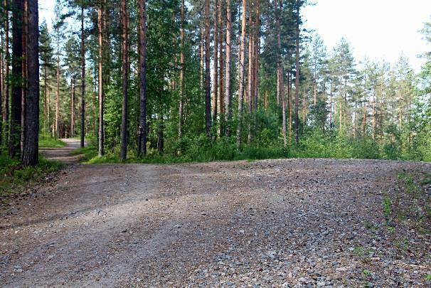 Seuraavassa Y-risteyksessä valitaan vasen haara.