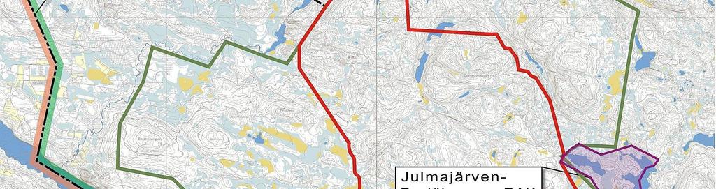 Julmajärven Pyytölammen rantaasemakaava, joka on hyväksytty 28.4.2009.