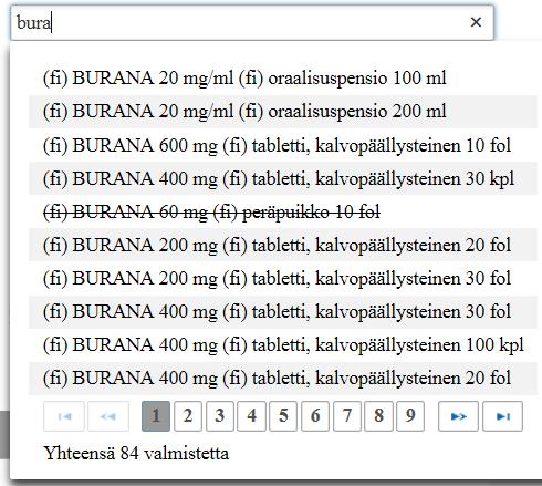 (1) (3) (2) Valitut toimitetut reseptit ulkomaan matkaa varten: Potilas voi pyytää ulkomaan matkaa varten sinulta allekirjoitetun englanninkielisen yhteenvetotulosteen "Jäljennös sähköisistä