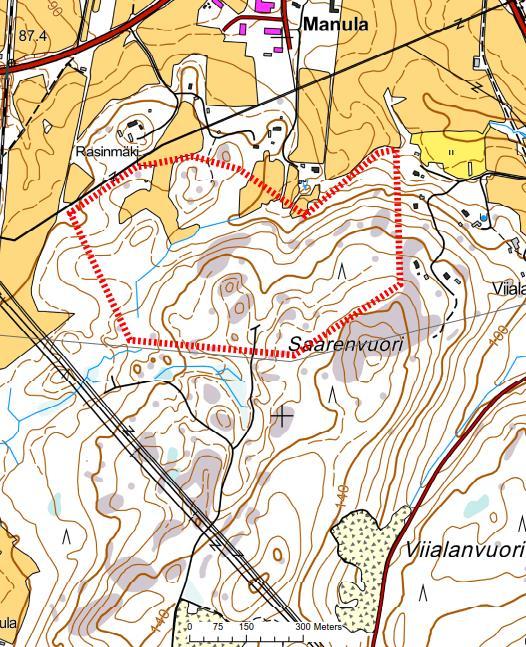 29 Osa-alue 11, Vuorenpäänvuori Suurelta osin taimikkoa ja loppuosalta nuorta ja varttunutta kasvatusmetsää.
