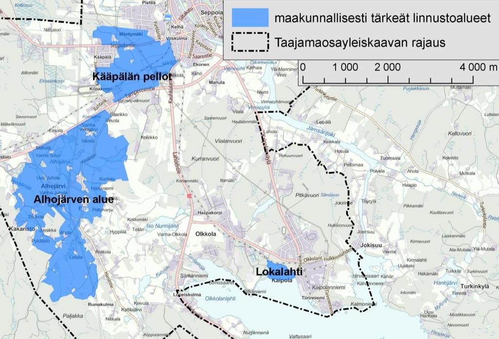 5 2.6 Uhanalaiset eliölajit Uhanalaisten eliölajien esiintymistä selvitettiin Suomen ympäristökeskuksen ylläpitämästä Eliölajit tietojärjestelmästä (tilanne 16.10.2015).
