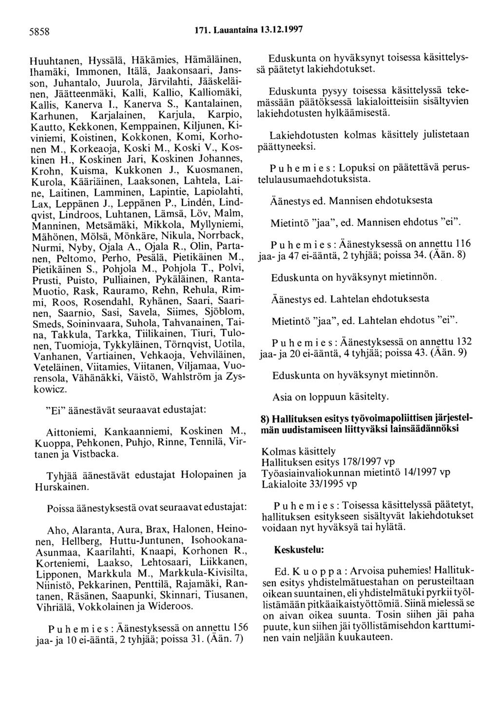 5858 171. Lauantaina 13.12.