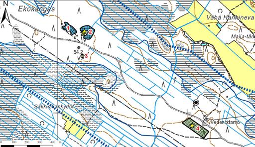 Ekokankaan pohjavesialueelta (kuva 148) kartoitettiin viisi soranottoaluetta. Alueen 5 kunnostustarve on suuri, sillä alueelle on muodostunut soranoton seurauksena pieniä ja matalia lampia.