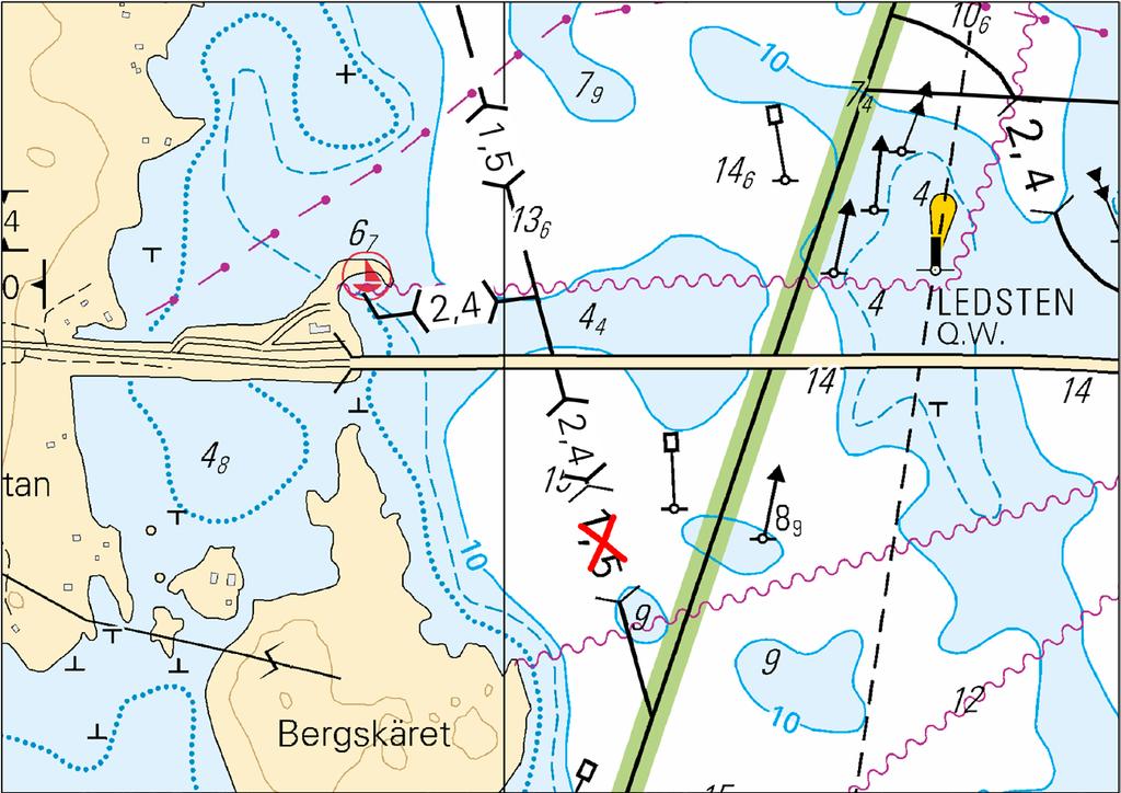 8 35-2016 Ei merikartan mittakaavassa - Inte i sjökortets skala - Not to scale of chart (FTA, Vaasa/Vasa 2016)