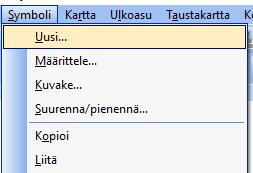 TARPEETTOMIEN ALUEIDEN HÄIVYTTÄMINEN - 1 Tehdään uusi aluesymboli Peittävä valkoinen