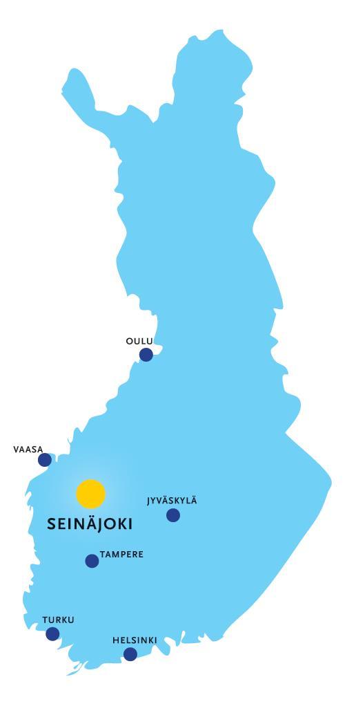 SEINÄJOKI AITO KASVUKESKUS - Etelä-Pohjanmaan maakunnan keskus - Asukasluku 62 000 - Muuttovetovoimaisin kunta