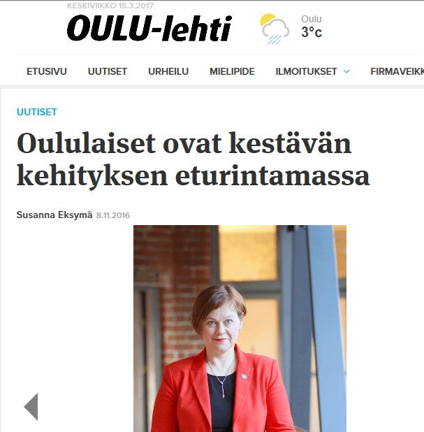 TAMPEREEN JA OULUN AGENDA2030- TAPAHTUMAT VETIVÄT