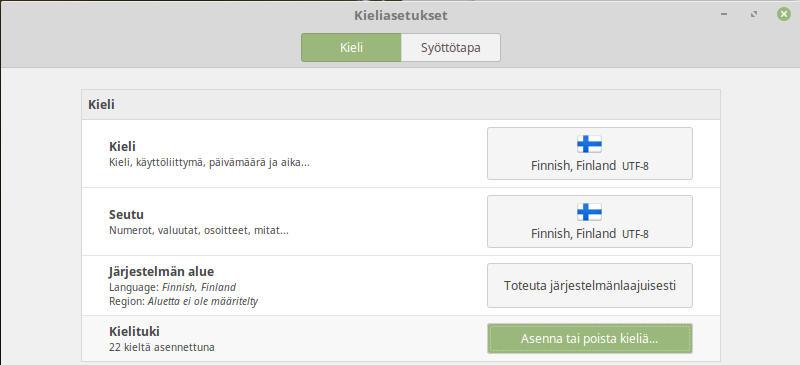 31 asennuksen jälkeen. Tämä voi näkyä esimerkiksi silloin, kun suomen kieli ei ole Firefoxilla. Voi tulla myös tilanne, jos halutaan asentaa lisää kieliä.
