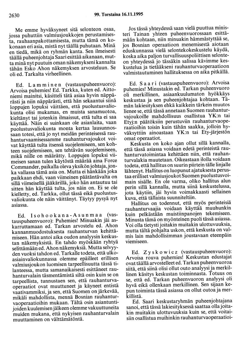 2630 99. Torstaina 16.11.