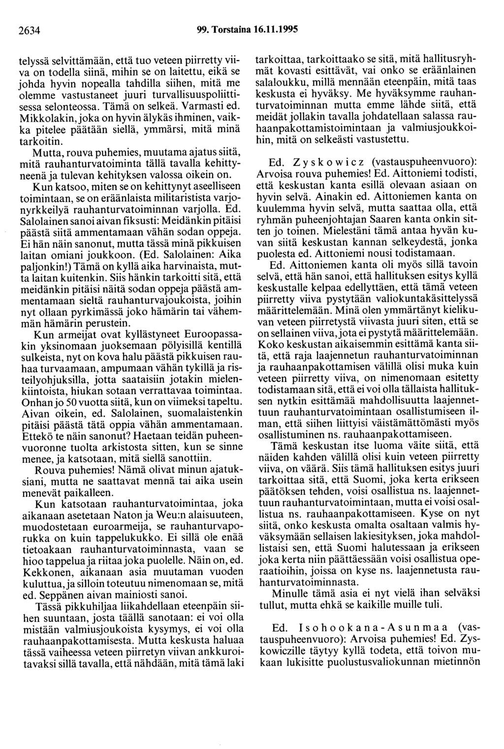2634 99. Torstaina 16.11.
