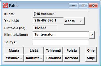 Ohje 17 (33) 5.1.7. Kuntajärjestelmätietojen siirto 5.2. Rekisterikartta Ryhmän ja sijaintialueen käsittelyt on poistettu.