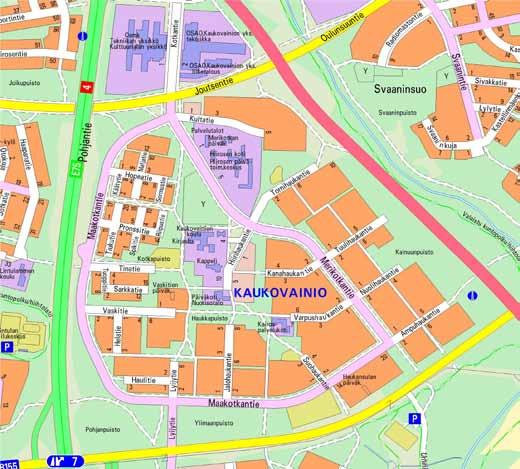 1 Johdanto Kaukovainion kaupunginosa sijaitsee noin 3 km Oulun keskustasta kaakkoon.
