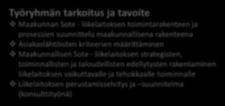 Erillisesti valtion rahoittamien kärkihankkeiden ja resurssien kytkeminen liikelaitoksen valmisteluun 3. Popup- teemaryhmien työn käynnistäminen laajoissa palvelukokonaisuuksissa (22.3. Kick Off-tilaisuus).