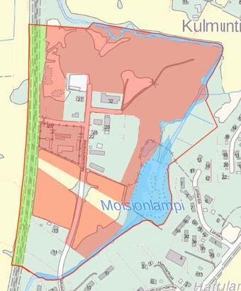 4.3 Maanomistus Kiinteistöt 14:19, 9:541, 9:851 ja 2:853 omistaa Lempäälän kunta. Rautatiealueen omistaa Suomen valtio ja Moisiolammen ja -joen alueen Kuokkalan-Kuljun osakaskunta.