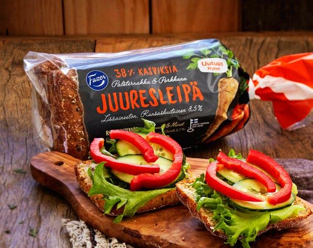 Leipää herkille vatsoille Vuonna 2016 Fazer lanseerasi Suomessa leipäkolmikon herkille vatsoille.
