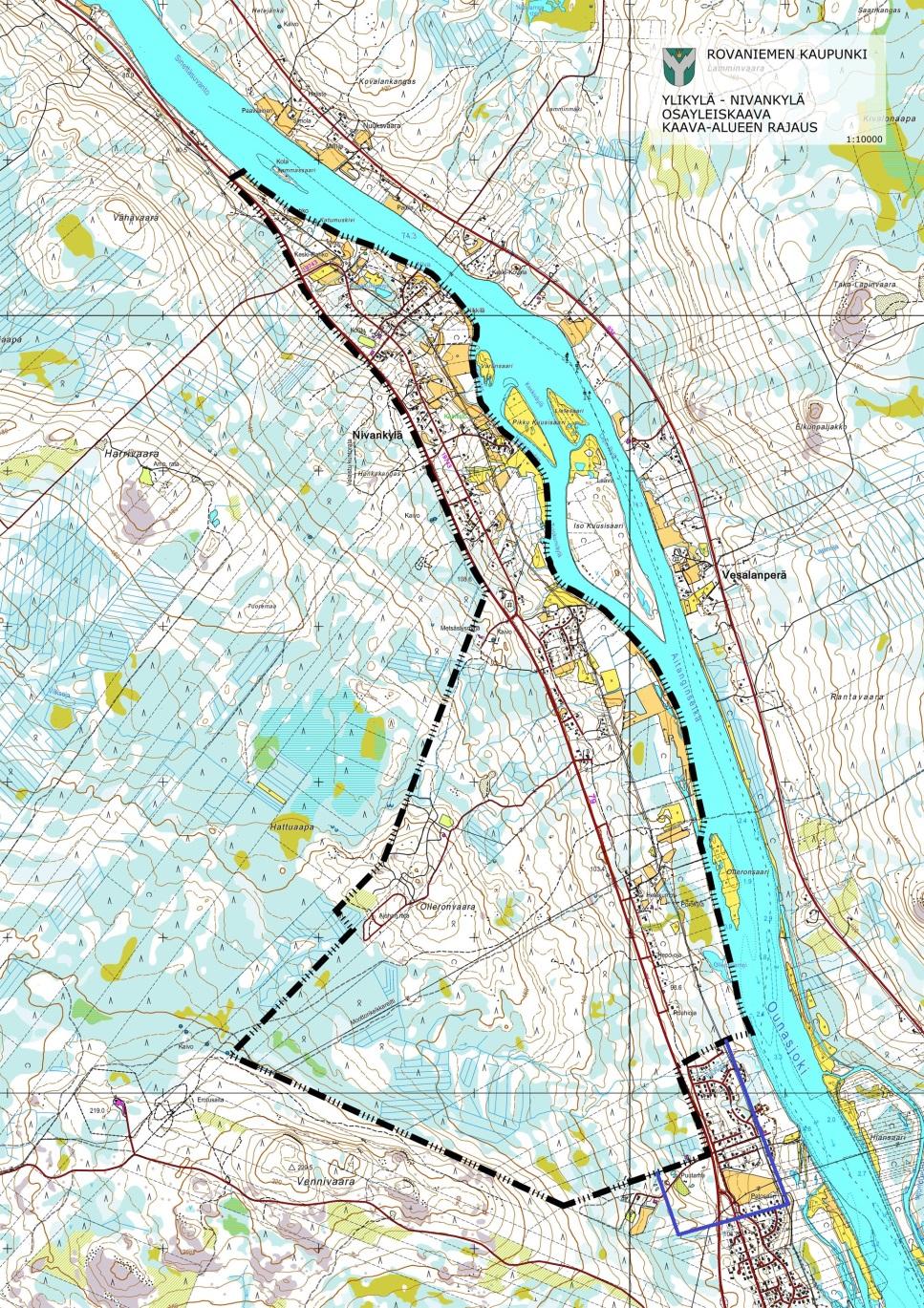 Tieliikennemeluselvitys Ylikylä Nivankylä osayleiskaava, Rovaniemi 1 YLEISTÄ Tässä selvityksessä tarkastellaan tieliikenteen aiheuttamaa melutasoa Rovaniemellä kohteessa Ylikylä Nivankylä,