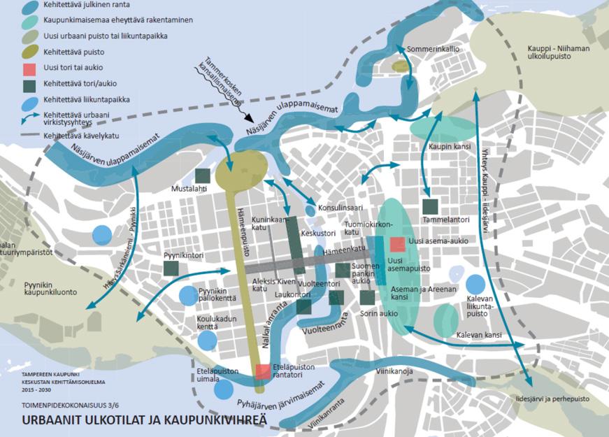 Parhaillaan valmisteilla olevassa Pirkanmaan uudessa kokonaismaakuntakaavassa (maakuntakaava 2040) Eteläpuiston aluetta koskivia kehityssuosituksia ovat mm.