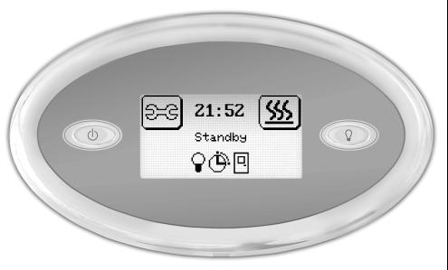 Käyttöpaneli: Touch User Panel: Touch Kiuas Päälle Heater ON Virtanäppäin Power Saunahuoneen Valo Light Kiuas päälla Heater ON * Tuuletin on lisöva ruste * Fan is optional 1. 2. 3. 4.