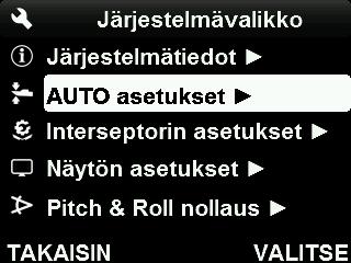7.3 AUTO PITCH -OHJAUSKÄYRÄN MUOKKAAMINEN Auto pitch -ohjauskäyrä ilmoittaa järjestelmälle, kuinka paljon interseptoreita tulee siirtää joka nopeudella säätäen siten veneen pitch-kulmaa nopeuden