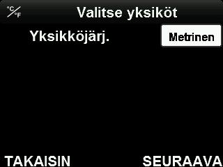 8. Syötä asennettujen interseptorien määrä ja paina SEURAAVA. OTA HUOMIOON!