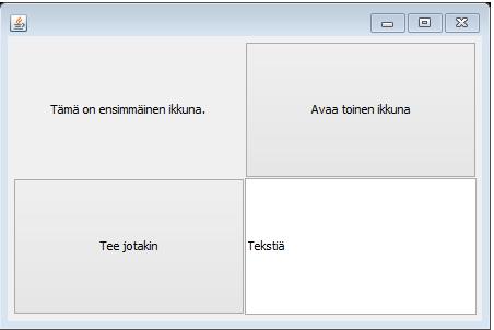 Asetetun komponentin ominaisuuksia pääsee muokkaamaan valitsemalla sen käyttöliittymänäkymässä, jolloin sen tiedot avautuvat vasemman alakulman Properties-ikkunaan.