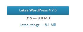 6 WORDPRESSIN ASENNUS Tässä vaiheessa kaikki on valmista WordPressin