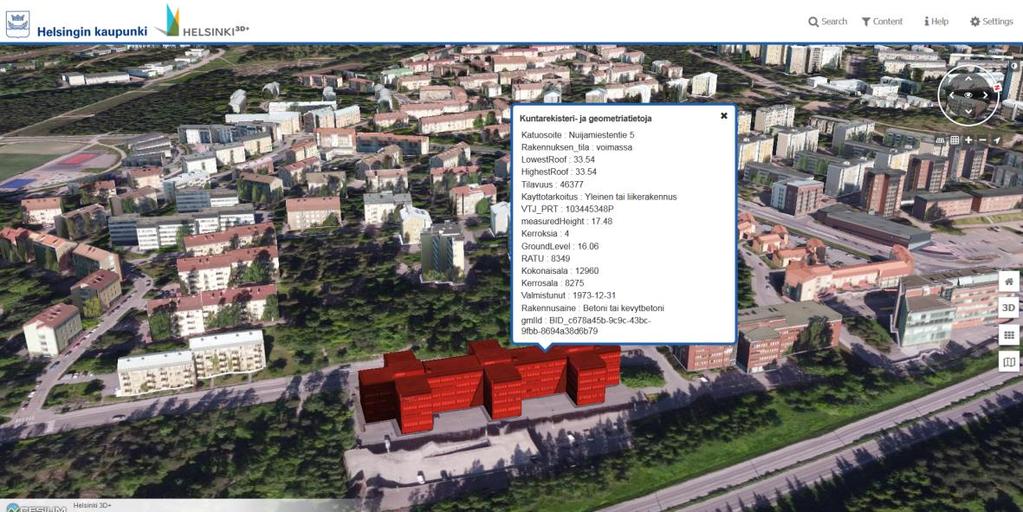 16 Perinteisen karttapalvelun lisäksi Helsinki on ottanut käyttöön kaksi uuden sukupolven 3D-kaupunkimallia: älykkään semanttisen kaupunkitietomallin sekä visuaalisesti korkeatasoisen