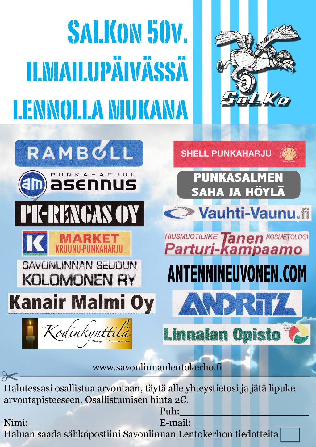 34 KUVA 4. Ilmailupäivän käsiohjelman takasivu 3.4 Tuotteen ja työn ositus Ilmailutapahtuman suunnittelutyö alkoi Artton ym.