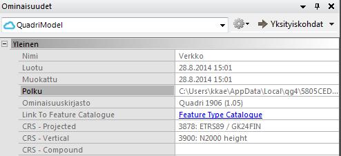 4 (77) Paikallinen: Projektikansion sisältä löytyy tiedosto xxxx.zquadrimodelbackup joka sisältää koko projektin tiedot ja tallenteet.
