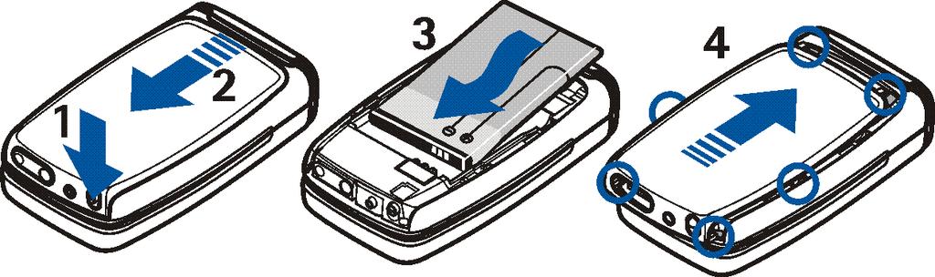 Jos poistat SIM-kortin puhelimesta katkaisematta puhelimesta virtaa, näyttöön tulee teksti Aseta SIM-kortti.