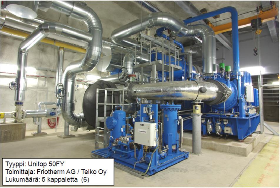 Katri Vala technical data Heat production 90 MW Coolin production 60 MW Largest