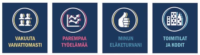 HUOLEHDIMME LÄHES 900 000 SUOMALAISEN ELÄKETURVASTA Ilmarisella on kahdenlaisia vakuutuksia: työntekijän työeläkevakuutus (TyEL), jonka työnantaja ottaa työntekijälleen, ja yrittäjän työeläkevakuutus