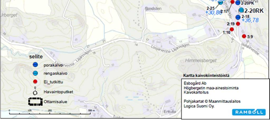 Louhinta ulottuu kuitenkin mäkialueilla paikoin ympäröivän maanpinnan alapuolelle.