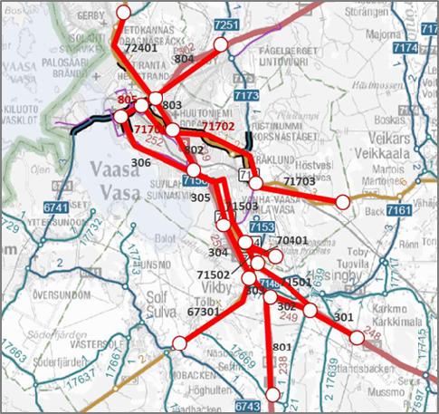 Liite 1 / 13 (14) VAASA Tarkastellut maantiet ja niiden valtakunnallinen merkitys Merkitys valtakunnallisen liikenteen näkökulmasta.