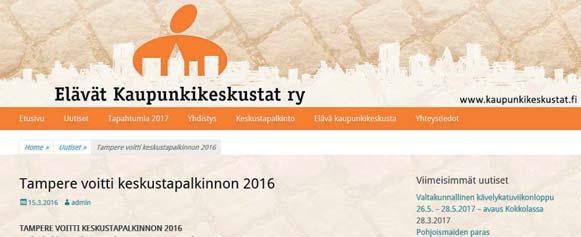 TAMPEREEN KAUPUNKISTRATEGIA 2025 Yhteinen Tampere näköalojen kaupunki 1. Rosoisesti kaunista kaupunkirakenne- ja ympäristösuunnitelma 2025 2.