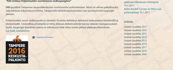 Yhdessä tehden ja rohkeasti johtaen organisaation toimintakykysuunnitelma TAMPEREEN KESKUSTAN KEHITTÄMISOHJELMA 2030 Tavoitteet 2030 Visio ja tavoitetila 2030 Kehittämiskonsepti ja