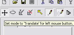 Molekyylin tarkastelu 1. Voit siirtää molekyyliä valitsemalla työkalupalkista Translate.