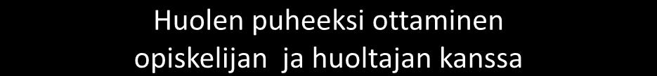 OPISKELIJAHUOLTOSUUNNITELMAN LIITE 5 250 HUOLEN