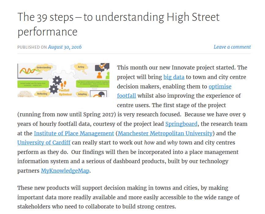 High Street UK 2020 What is the future for the UK High Street? Executive Summary http://www.placemanagement.