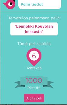 PELAAJILLE JA TIIMEILLE Pelin aloitus: Peli alkaa siirtymällä mobiililaitteen verkkoselaimella (esim. safari, chrome) osoitteeseen: http://www.seppo.