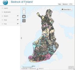 33 FinStrati ja Suomen kallioperä Geologian tutkimuskeskus (GTK) on julkaissut vuosien 2006-2009 aikana toimineen DigiKP-projektin tuloksena saumattoman karttatietokannan Suomen kallioperästä