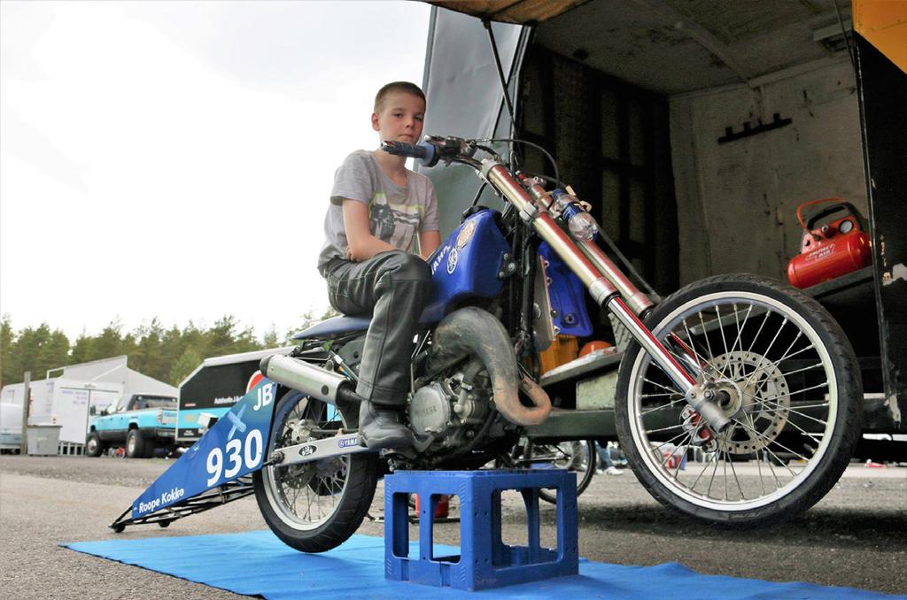 Junior Drag Race Erilaista moottoriurheilua lapsille Junior drag race on 8 18 vuoden ikäisille tytöille ja pojille tarkoitettu kiihdytysurheilulaji, jossa kilpaillaan pääasiassa Dragster- tyyppisillä