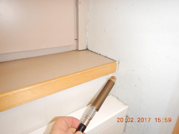 Skkelin mineraalivillaisissa lämmöneristeissä esiintyi hieman ksteusvaurin viittaavaa mikrbia (Aspergillus restrictus).