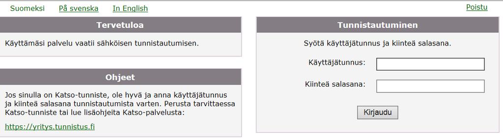 fi/ Valitse Kirjaudu sisään Valitse Palveluntuottaja / Kirjaudu KATSO:lla Tee