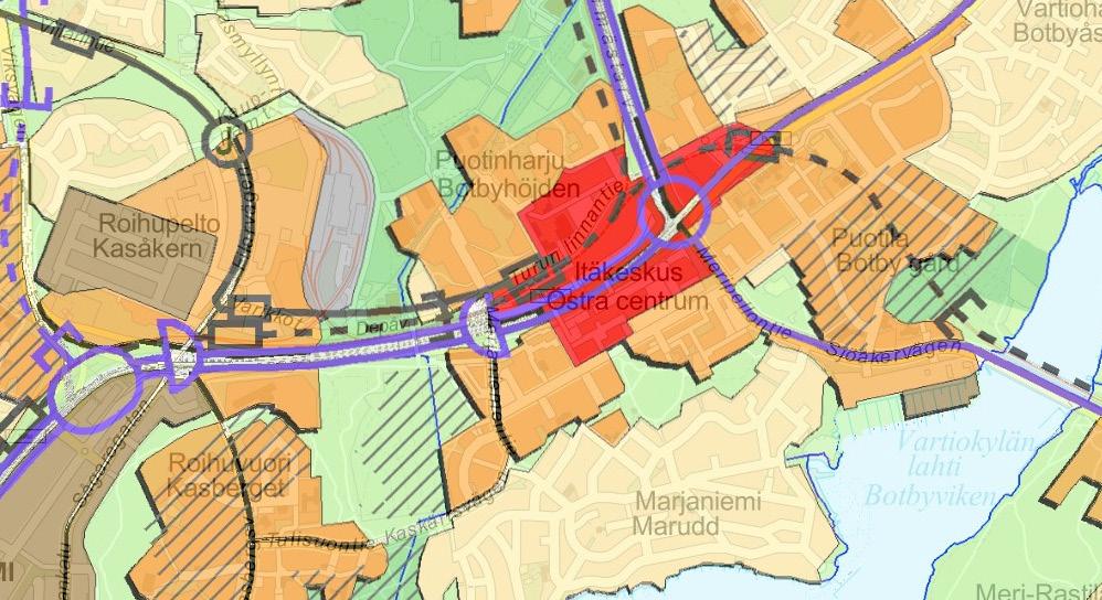 ote voimassa olevasta yleiskaavasta Yleiskaavat Muutosalue on voimassa olevavassa yleiskaavassa kerrostalovaltaista asumisen ja toimitilojen aluetta.