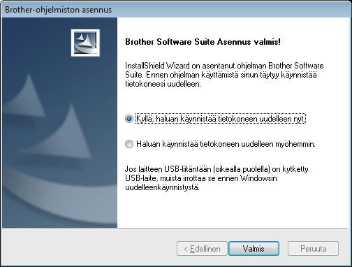 Lngton verkko Windows 13 Lopetus j uudelleenkäynnistys Käynnistä tietokone uudelleen npsuttmll Vlmis.