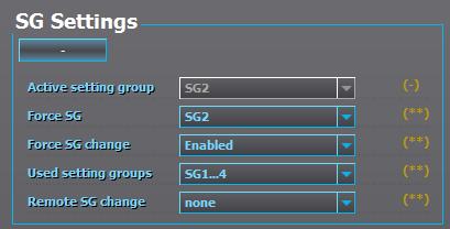 Ohjekirja AQtivate 200 Asettelutyökalu 43 (100) 6.3.1.1 FORCING SETTING GROUPS On myös mahdollista ohittaa asetteluryhmän logiikka ja pakottaa asetteluryhmä. Tämä voi tulla tarpeelliseksi mm.