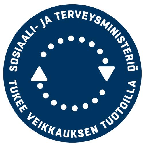 Uusi rahoittajan merkki Sosiaali- ja terveysministeriö tukee Veikkauksen tuotoilla - merkillä kerromme suomalaisille, mihin Veikkauksen rahapelituottoja käytetään.