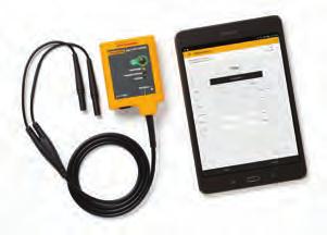 Tablet-laitteessa oleva Fluke HART -mobiilisovellus ottaa yhteyden langattomaan HART-modeemiin, joka liitetään suoraan mitattavaan tai aseteltavaan HART-lähettimeen.